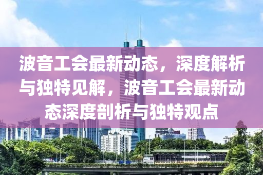 波音工會最新動態(tài)，深度解析與獨特見解，波音工會最新動態(tài)深度剖析與獨特觀點