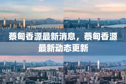 蔡甸香源最新消息，蔡甸香源最新動(dòng)態(tài)更新
