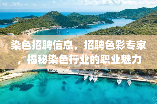 染色招聘信息，招聘色彩專家，揭秘染色行業(yè)的職業(yè)魅力