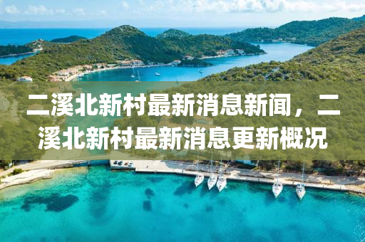 二溪北新村最新消息新聞，二溪北新村最新消息更新概況